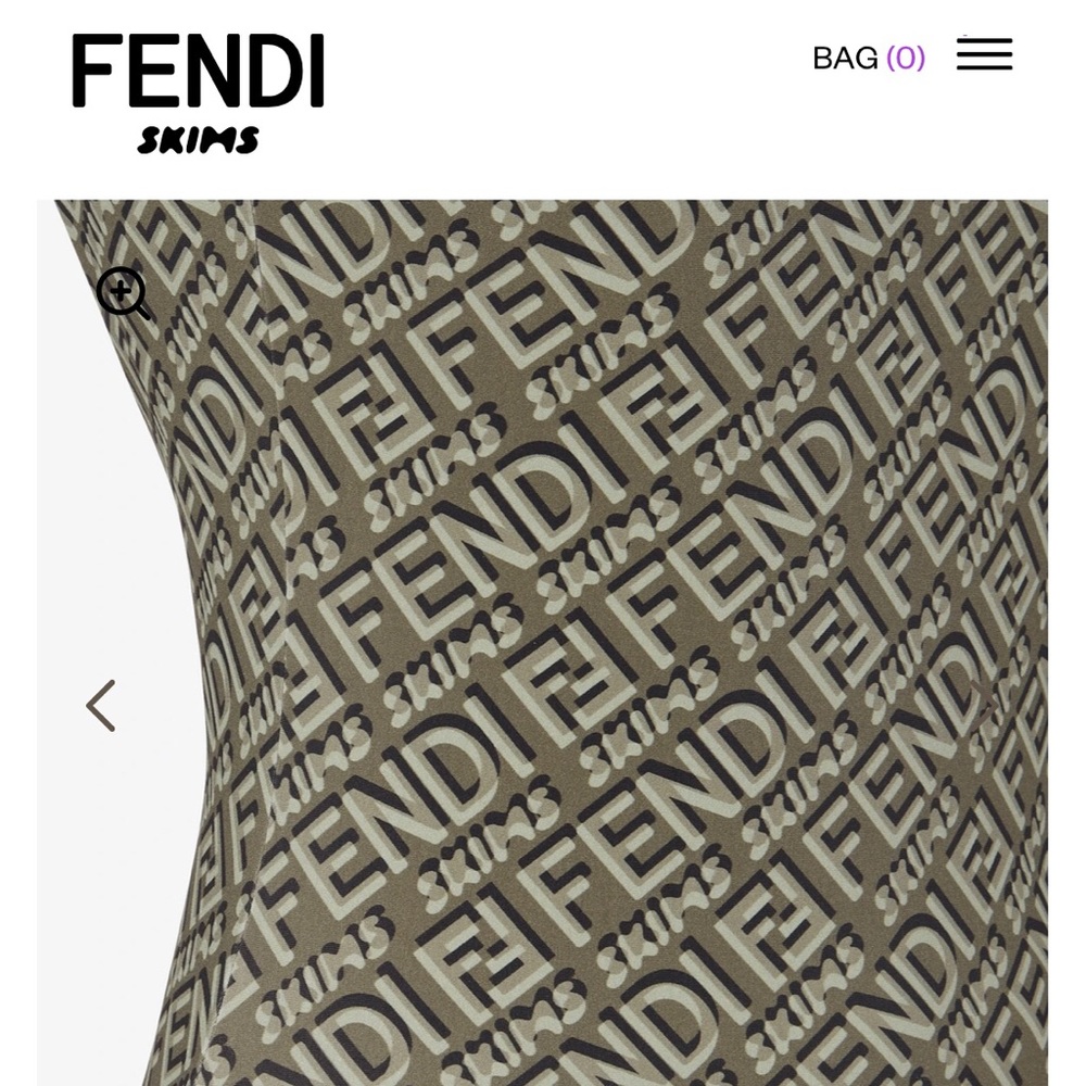 Fendi Skims Reversible One Piece Swimsuit Bodysuit - Picture 2 of 9